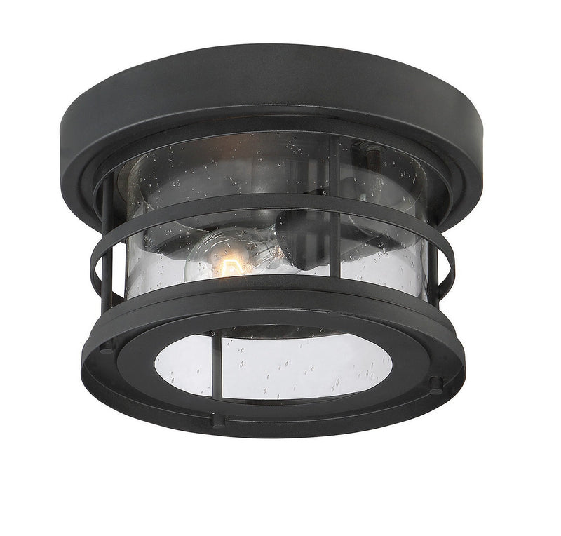 Savoy House 5-369-10-BK One Light Flush Mount, Black (2)
