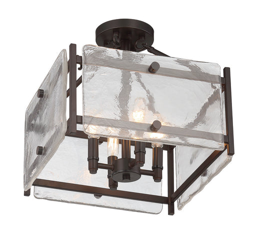 Savoy House 6-3042-4-13 Four Light Semi-Flush Mount, English Bronze (2)