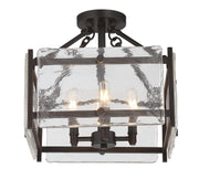Savoy House 6-3042-4-13 Four Light Semi-Flush Mount, English Bronze