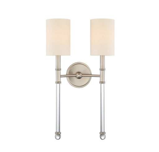 Savoy House 9-103-2-SN Two Light Wall Sconce, Satin Nickel (2)