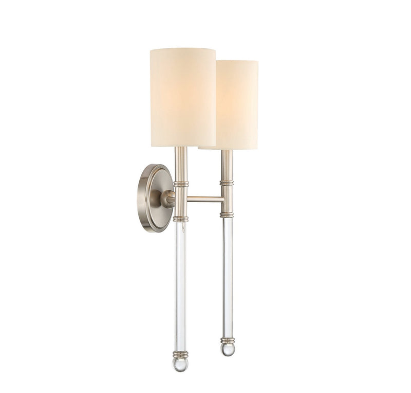 Savoy House 9-103-2-SN Two Light Wall Sconce, Satin Nickel (3)