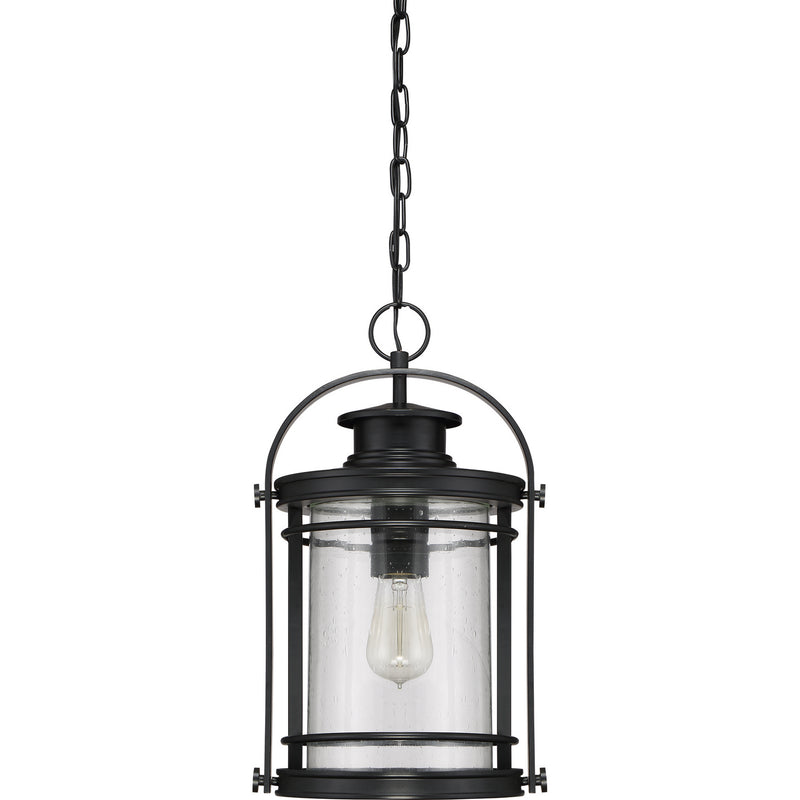 Quoizel BKR1910K Booker One Light Outdoor Hanging Lantern, Mystic Black Alternate Image 2.jpg