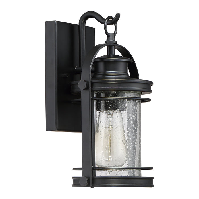 Quoizel BKR8406K Booker One Light Outdoor Wall Lantern, Mystic Black Alternate Image 2.jpg