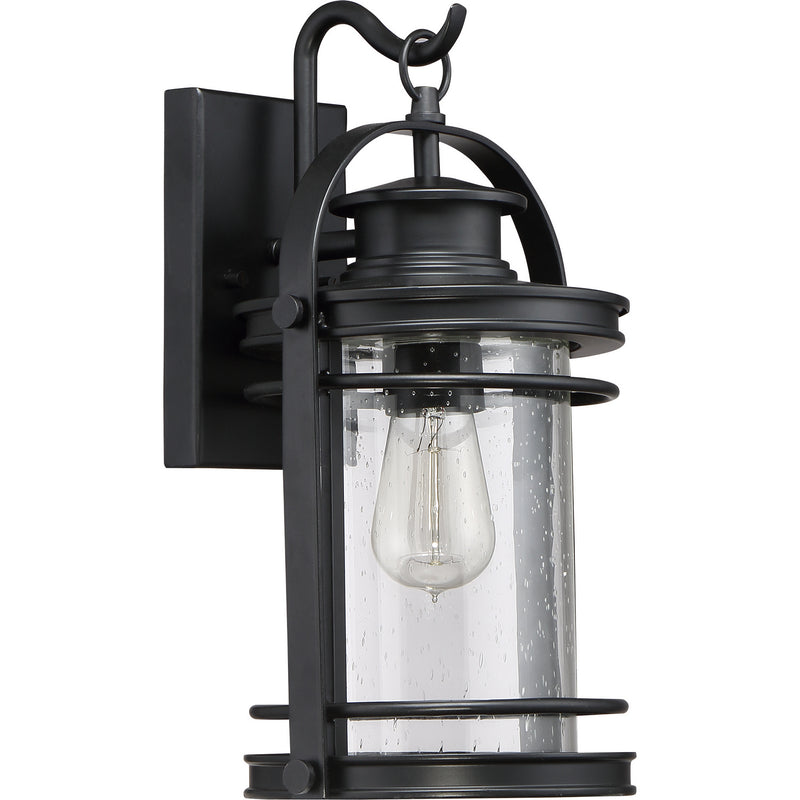 Quoizel BKR8408K Booker One Light Outdoor Wall Lantern, Mystic Black Alternate Image 2.jpg