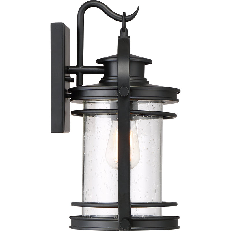Quoizel BKR8408K Booker One Light Outdoor Wall Lantern, Mystic Black Alternate Image 4.jpg