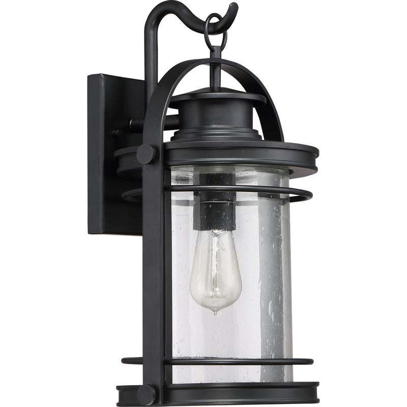 Quoizel BKR8410K Booker One Light Outdoor Wall Lantern, Mystic Black Alternate Image 2.jpg