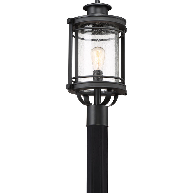 Quoizel BKR9010K Booker One Light Outdoor Post Mount, Mystic Black Alternate Image.jpg