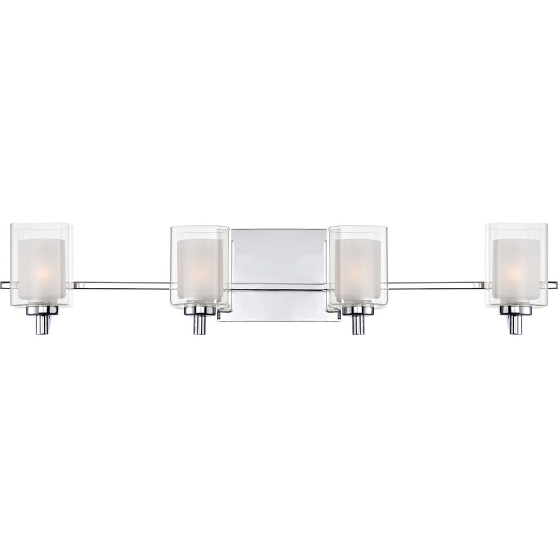 Quoizel KLT8604CLED Kolt Four Light Bath Fixture, Polished Chrome Main Image.jpg