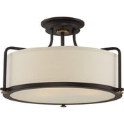 Quoizel QF1715WT Calvary Three Light Semi-Flush Mount, Western Bronze Main Image.jpg