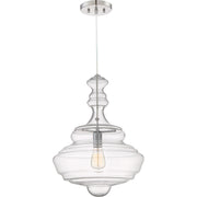 Quoizel QF2046C Morocco One Light Pendant, Polished Chrome Main Image.jpg