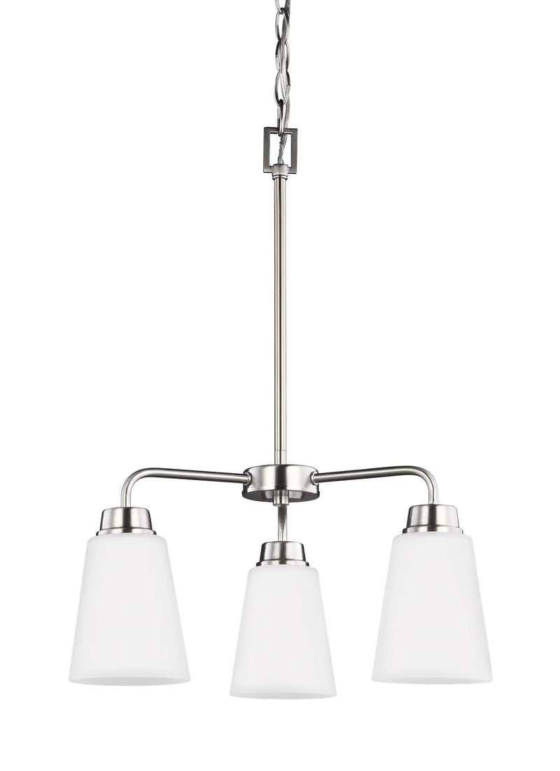 Generation Lighting 3115203-962 Kerrville Three Light Chandelier, Brushed Nickel Alternate Image.jpg