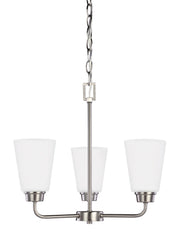 Generation Lighting 3115203-962 Kerrville Three Light Chandelier, Brushed Nickel Main Image.jpg