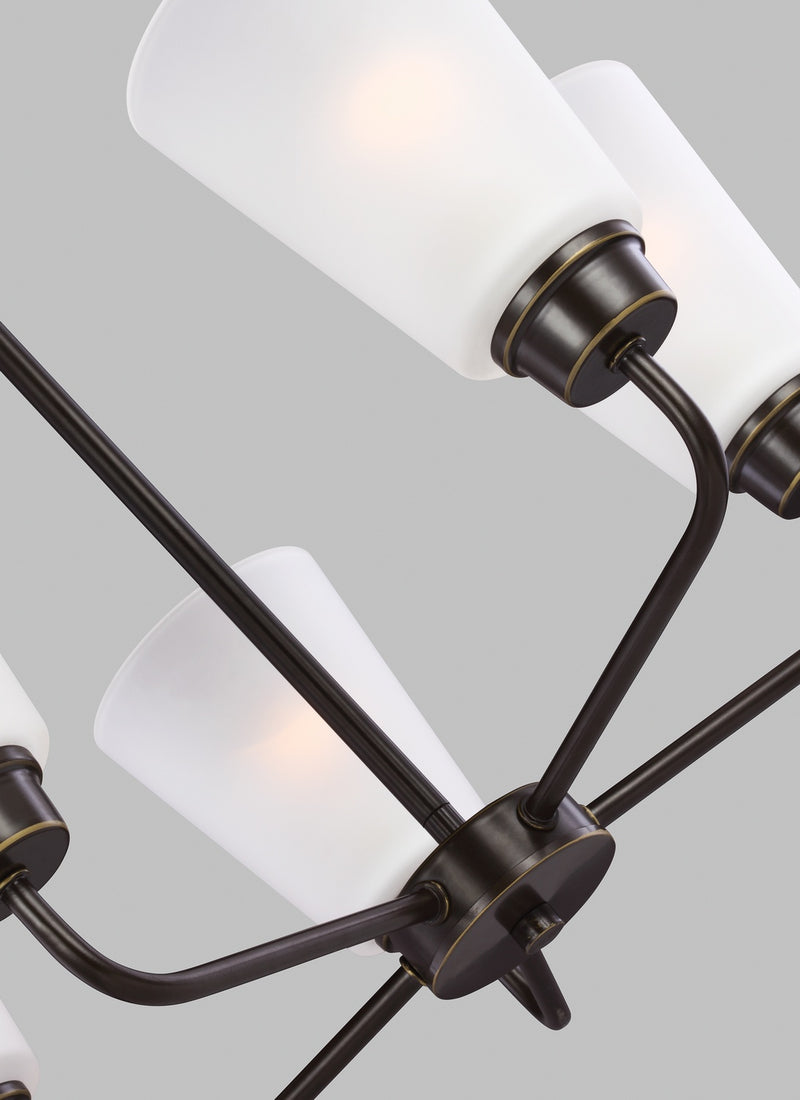 Generation Lighting 3115205-710 Kerrville Five Light Chandelier, Bronze Alternate Image 3.jpg