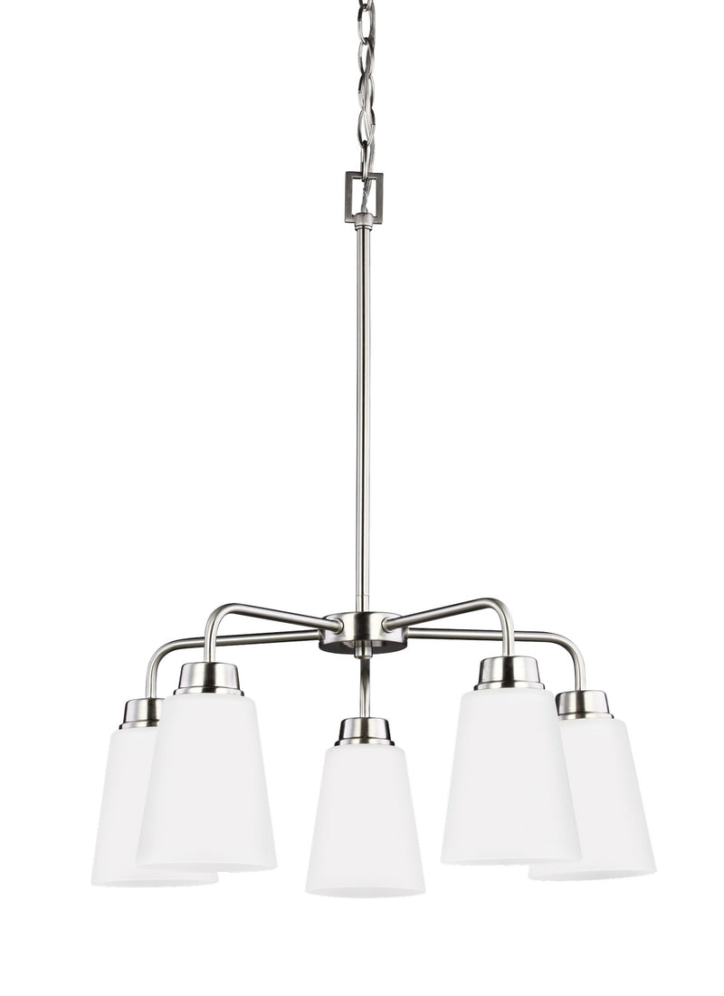Generation Lighting 3115205-962 Kerrville Five Light Chandelier, Brushed Nickel Alternate Image.jpg