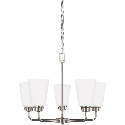 Generation Lighting 3115205-962 Kerrville Five Light Chandelier, Brushed Nickel Main Image.jpg