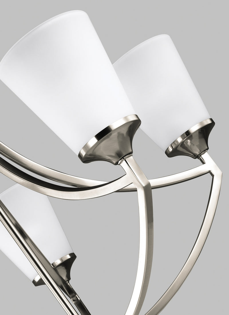 Generation Lighting 3124505-962 Hanford Five Light Chandelier, Brushed Nickel Alternate Image.jpg