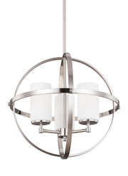 Generation Lighting 3124603-962 Alturas Three Light Chandelier, Brushed Nickel Main Image.jpg