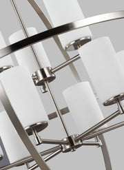 Generation Lighting 3124609-962 Alturas Nine Light Chandelier, Brushed Nickel Alternate Image.jpg