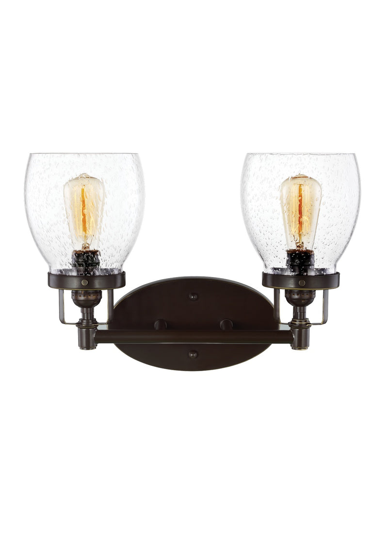 Generation Lighting 4414502-710 Belton Two Light Wall / Bath, Bronze Main Image.jpg