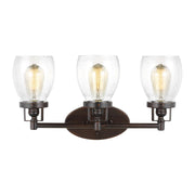 Generation Lighting 4414503-710 Belton Three Light Wall / Bath, Bronze Main Image.jpg
