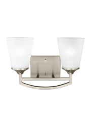 Generation Lighting 4424502-962 Hanford Two Light Wall / Bath, Brushed Nickel Main Image.jpg