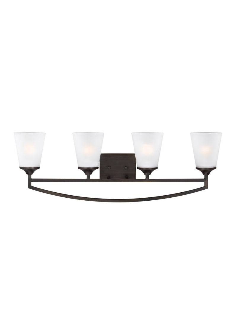 Generation Lighting 4424504-710 Hanford Four Light Wall / Bath, Bronze Main Image.jpg