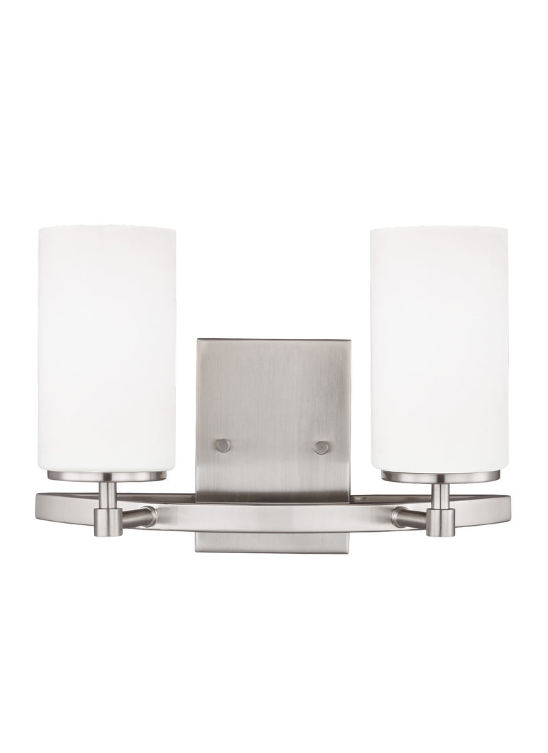 Generation Lighting 4424602-962 Alturas Two Light Wall / Bath, Brushed Nickel Main Image.jpg