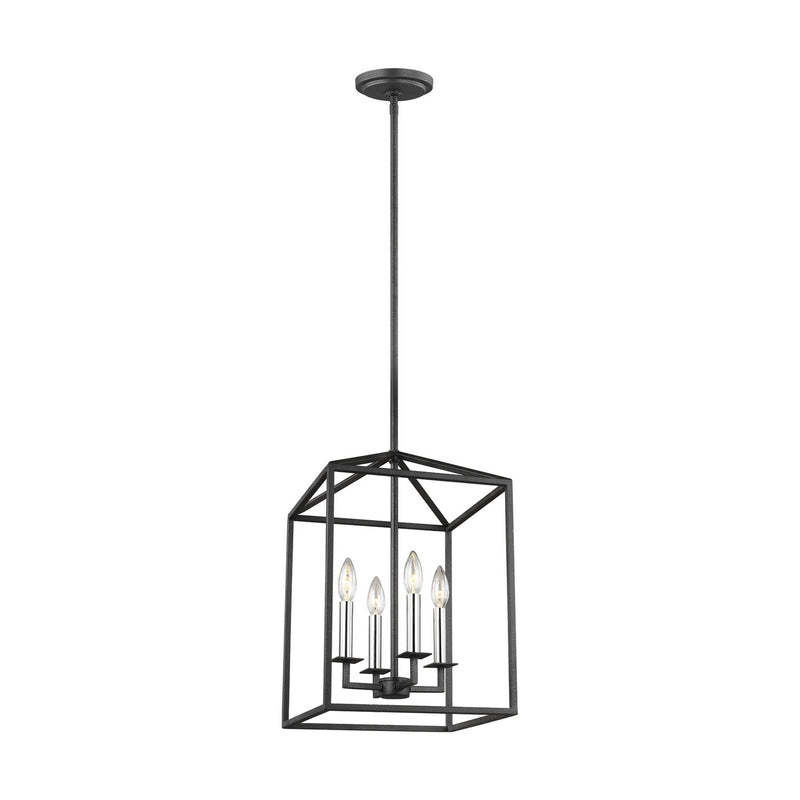 Generation Lighting 5115004-112 Perryton Four Light Hall / Foyer, Midnight Black Alternate Image.jpg