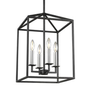 Generation Lighting 5115004-112 Perryton Four Light Hall / Foyer, Midnight Black Alternate Image 3.jpg