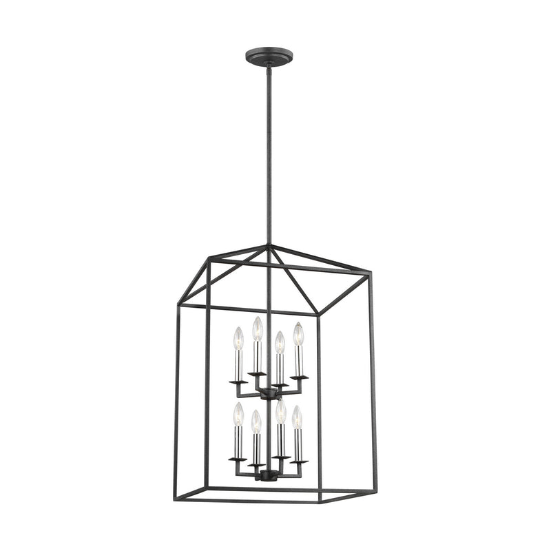 Generation Lighting 5115008-112 Perryton Eight Light Hall / Foyer, Midnight Black Alternate Image.jpg