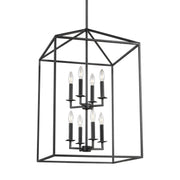 Generation Lighting 5115008-112 Perryton Eight Light Hall / Foyer, Midnight Black Alternate Image 2.jpg