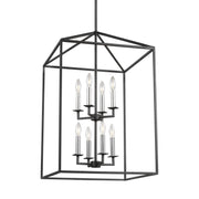 Generation Lighting 5115008-112 Perryton Eight Light Hall / Foyer, Midnight Black Alternate Image 3.jpg