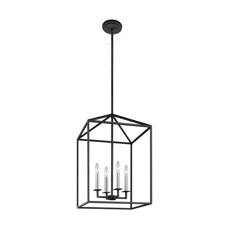 Generation Lighting 5215004-112 Perryton Four Light Hall / Foyer, Midnight Black Alternate Image.jpg
