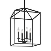 Generation Lighting 5215004-112 Perryton Four Light Hall / Foyer, Midnight Black Alternate Image 2.jpg