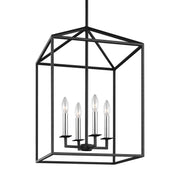 Generation Lighting 5215004-112 Perryton Four Light Hall / Foyer, Midnight Black Alternate Image 3.jpg