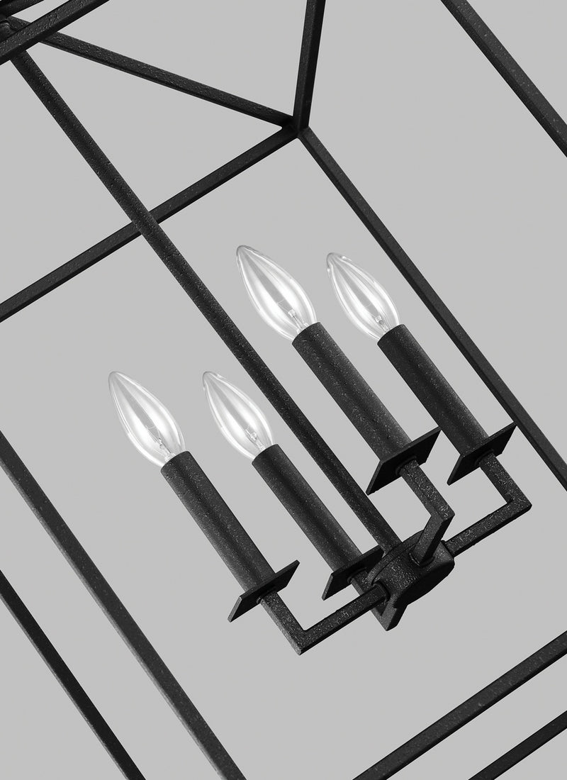Generation Lighting 5215004-112 Perryton Four Light Hall / Foyer, Midnight Black Alternate Image.jpg