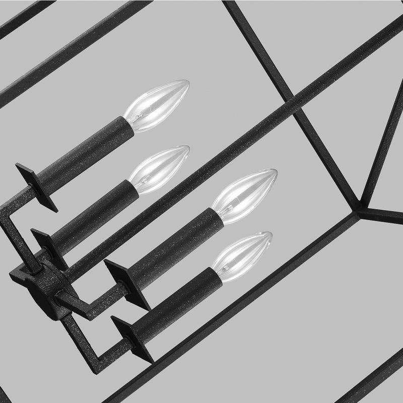 Generation Lighting 5215004-112 Perryton Four Light Hall / Foyer, Midnight Black Alternate Image 6.jpg