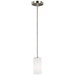 Generation Lighting 6124601-962 Alturas One Light Mini-Pendant, Brushed Nickel Main Image.jpg