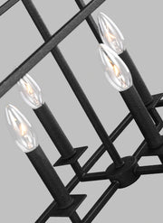 Generation Lighting 6615008-112 Perryton Eight Light Island Pendant, Midnight Black Alternate Image.jpg