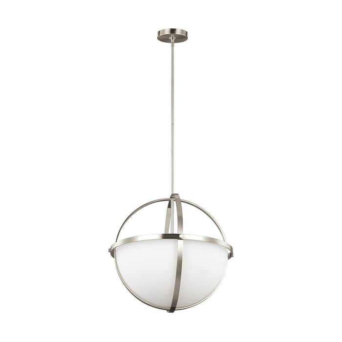 Generation Lighting 6624603-962 Alturas Three Light Pendant, Brushed Nickel Main Image.jpg