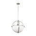 Generation Lighting 6624603-962 Alturas Three Light Pendant, Brushed Nickel Main Image.jpg