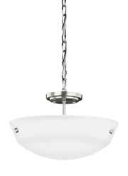 Generation Lighting 7715202-962 Kerrville Two Light Semi-Flush Convertible Pendant, Brushed Nickel Main Image.jpg
