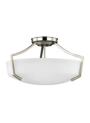 Generation Lighting 7724503-962 Hanford Three Light Semi-Flush Convertible Pendant, Brushed Nickel Alternate Image.jpg