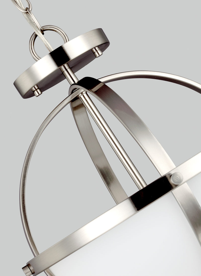 Generation Lighting 7724602-962 Alturas Two Light Semi-Flush Convertible Pendant, Brushed Nickel Alternate Image 2.jpg