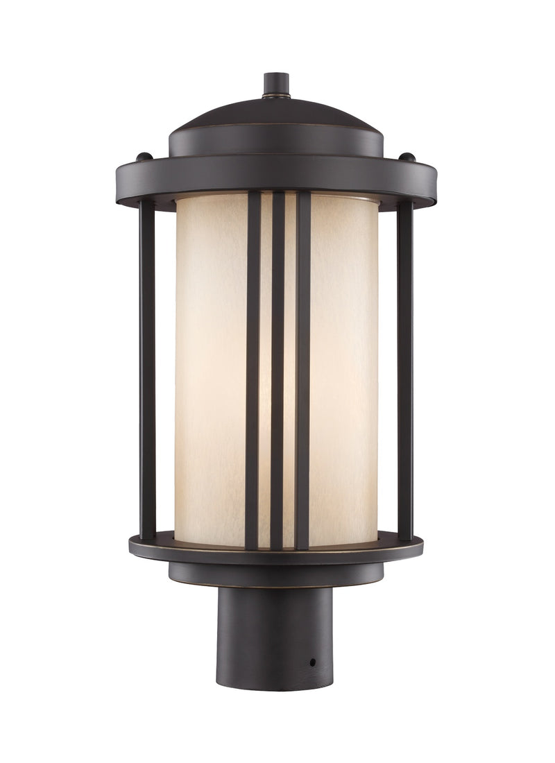Generation Lighting 8247901-71 Crowell One Light Outdoor Post Lantern, Antique Bronze Main Image.jpg