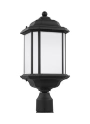 Generation Lighting 82529-12 Kent One Light Outdoor Post Lantern, Black Main Image.jpg