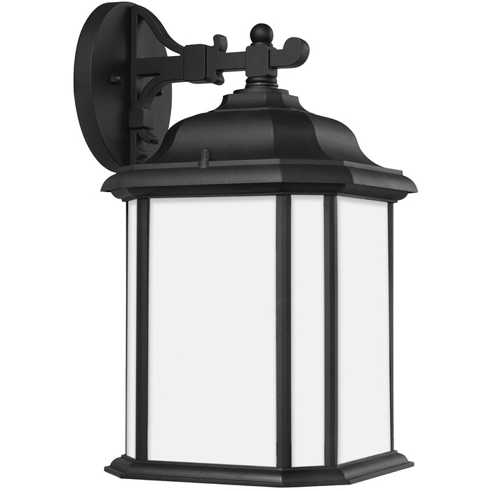 Generation Lighting 84531-12 Kent One Light Outdoor Wall Lantern, Black Main Image.jpg