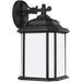 Generation Lighting 84531-12 Kent One Light Outdoor Wall Lantern, Black Main Image.jpg