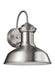 Generation Lighting 8547701-04 Fredricksburg One Light Outdoor Wall Lantern, Satin Aluminum Main Image.jpg