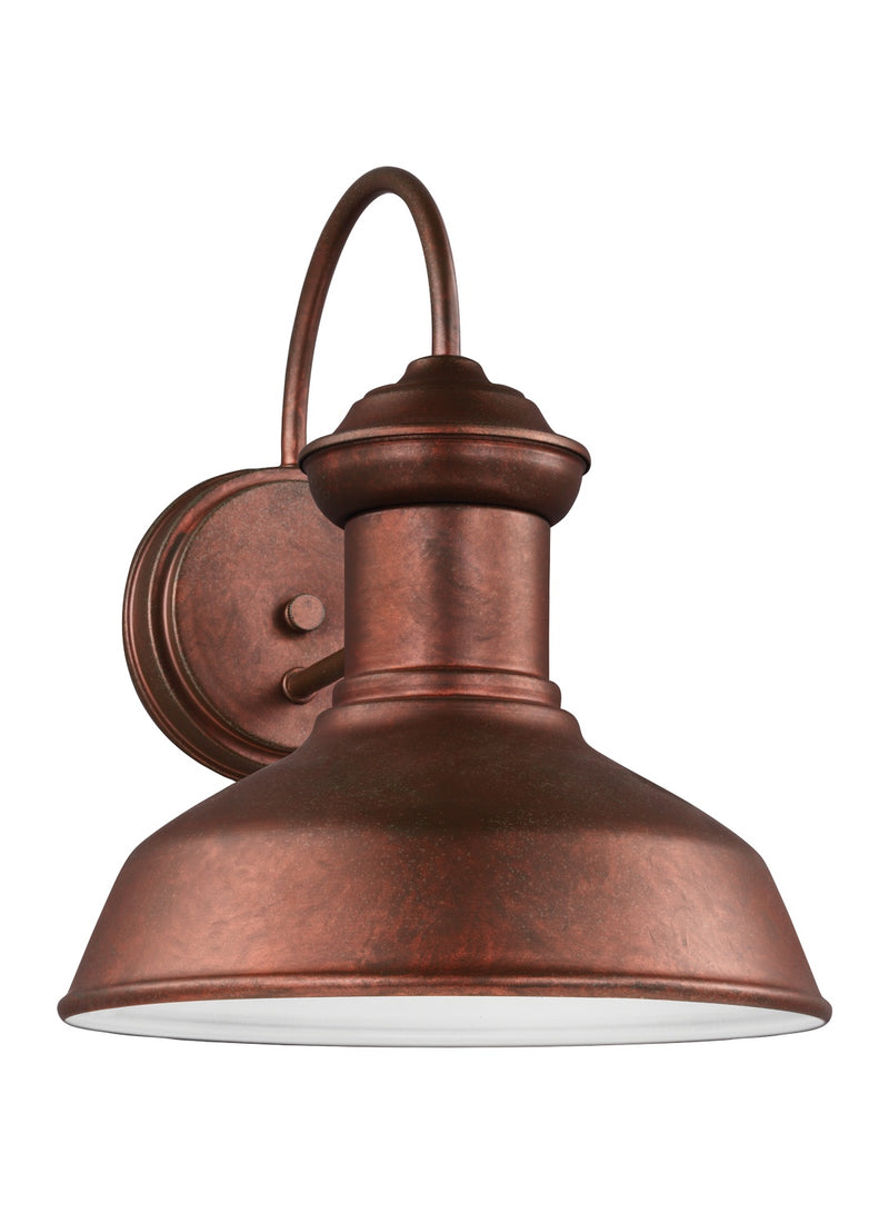 Generation Lighting 8547701-44 Fredricksburg One Light Outdoor Wall Lantern, Weathered Copper Main Image.jpg